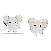 Charmsy 925 Sterling Silver Elephant Jewelry Set | Good Luck Pendant, Drop Earrings, Bracelet & Necklace | Birthday & Christmas Gift for Women