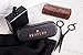 Travers Brands Beard Grooming Kit for Men, Beard & Mustache Growth Grooming & Trimming Gift Set, Black Boar Bristle Beard Brush, Red Sandalwood Beard Comb, Black Trimming Scissors for Styling