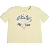 GUESS Girls' Rhinestone Logo Organic Stretch Jersey Midi T-Shirt