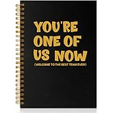 PUVOXHO Welcome to The Best Team Ever 160 Blank Pages Spiral Notebook, New Hire Gifts for Colleague, New Job Appreciation Gifts, Team Appreciation Gifts for Coworker Colleagues B