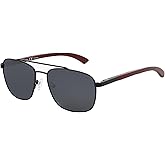 ZENOTTIC Aviator Wood Polarized Sunglasses for Men 100% UV Protection Fishing Driving Golf
