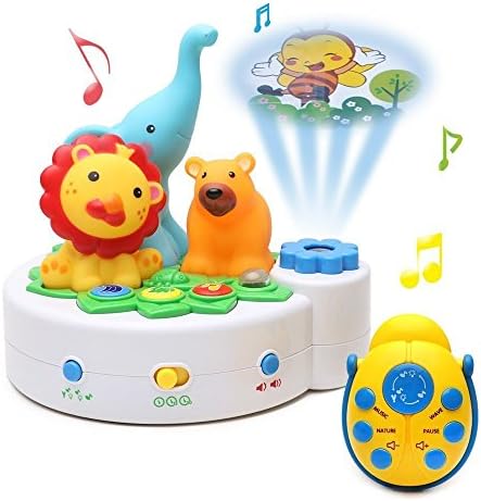 Music Sweet Dreams Light-show Projector - Wishland Forest Animal Music Box Light-show Toys for 6 Month and Up Baby Infant Newborn with Remote Controller
