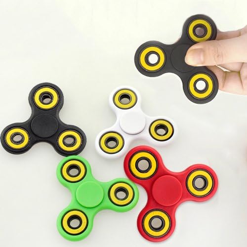 HALF Minute Power Tri Anti-anxiety Fidget Hand Spinner Prime with Premium Ceramic Bearing for kids Children and Adults (Black)