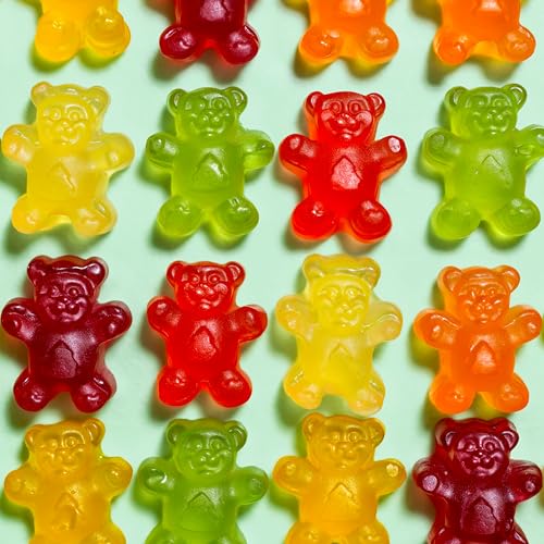BLACK FOREST GUMMY BEARS CANDY, MADE WITH REAL FRUIT JUICE, RESEALABLE 5-POUND BULK BAG