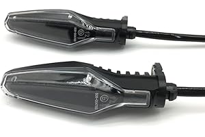 SPNUVR Universal 2PCS 12V LED Motorcycle Turn Signal Indicator Blinker Flashers Compatible with BMW R1200GS R1200R R1250GS R1250R LC ADV F750GS F850GS S1000RR S1000XR G310GS G310R (Clear)