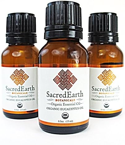 Sacred Earth Botanicals USDA Certified Organic Essential Oil - Eucalyptus 15 ml (.5 oz)