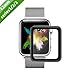 Apple Watch Screen Protector, Amoner 42mm iWatch Tempered Glass Screen Protector [Full Coverage] [Scratch-Proof] [Bubble-Free] Screen Film for 42mm iWatch Series 1/2/3, Black