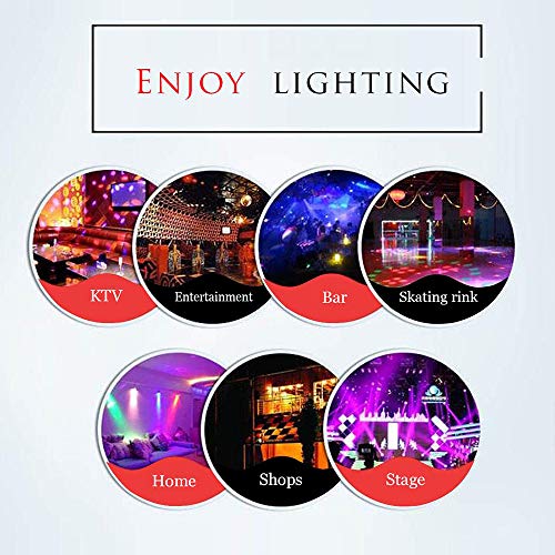 Party dj disco Lights + Dj Disco Ball,Two in One stage lights Effect Projector Karaoke Equipment With Remote Control Sound Activated for Dancing Christmas Gift KTV Bar Concert Birthday