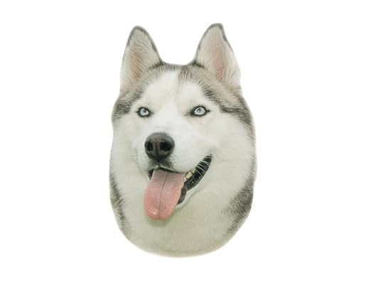 Nobby Aufkleber Husky gelb 12 x 3,5 cm