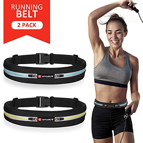 image for SPORUS Running Waist Belt, Adjustable Cycling Fanny Bag for iPhone Mul