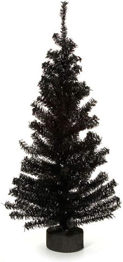 Amazon Com 2 Foot Black Artificial Pine Tree For Christmas