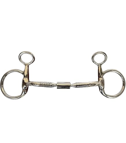Cavalon Western Low Port Barrel Bit With Leather Noseband - Hand-Forged Stainless Steel
