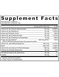 Jarrow Formulas B-right Complex, Supports Engery, Brain and Cardiovascular Health, 100 Veggie Caps