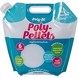 Fairfield Fil Poly Pellets Weighted Stuffing Beads, 6 Pound Pour and Store Bag, White