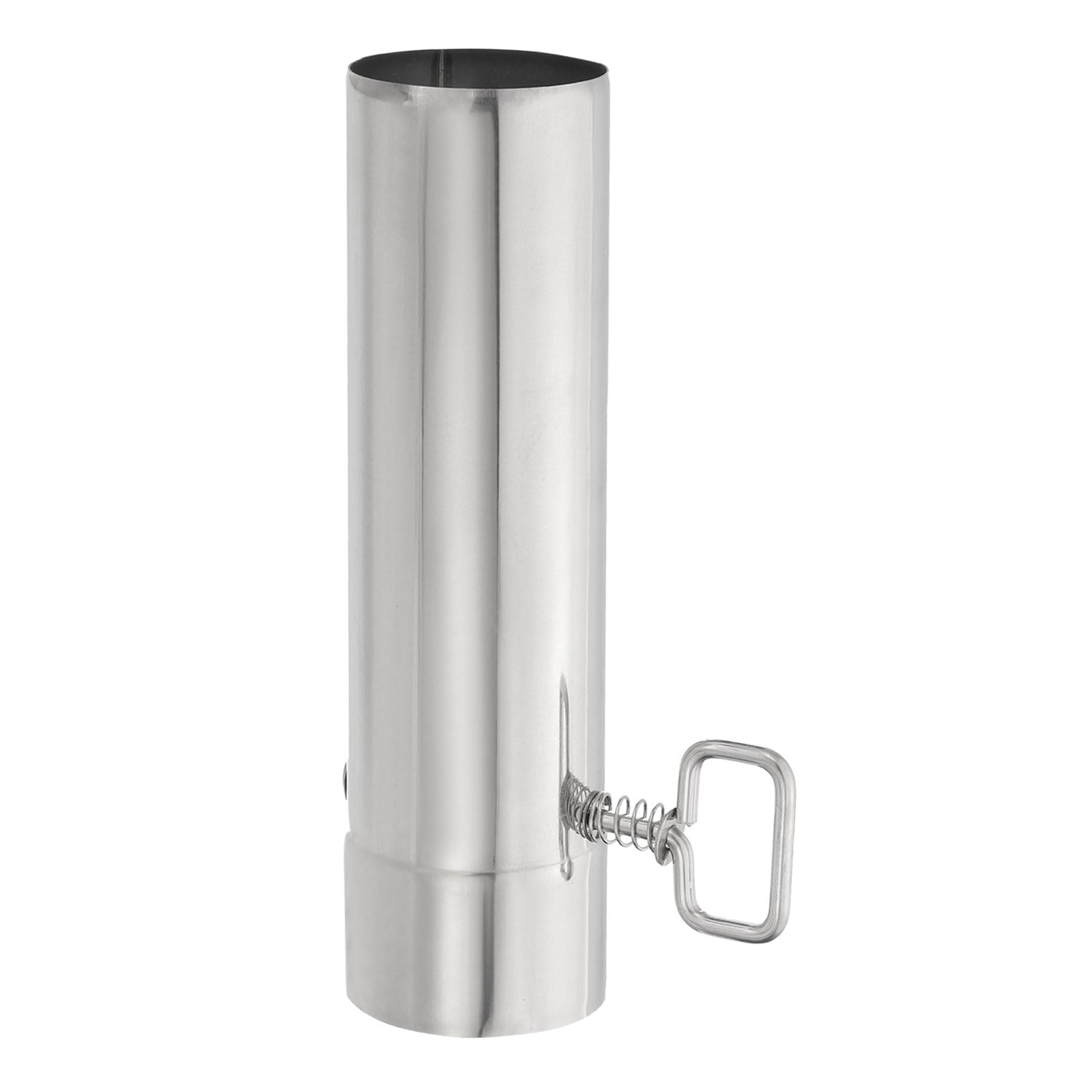 PATIKIL 2.36 Inch Stove Pipe with Damper, 304 Stainless Steel Thickened Tent Stove Chimney Pipe for Outdoor Camping Stove Vent Smoke Exhaust, 8.66 Inch Length