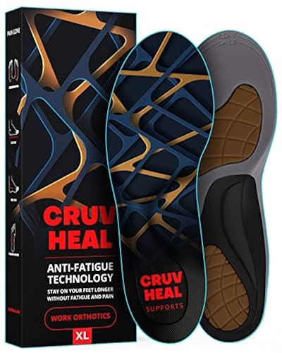 New) Work Orthotic Insoles Anti Fatigue Medium Arch Support Shoe