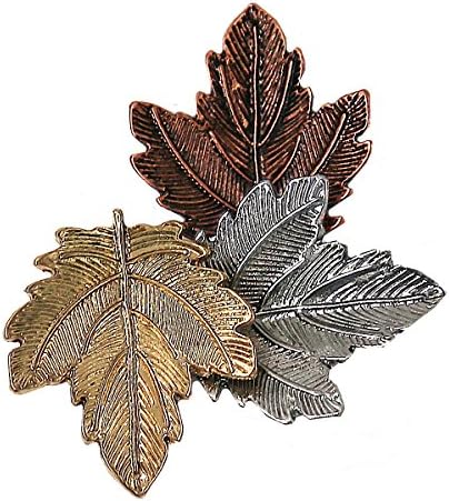 Westree Fashion Three Maple Leaf Retro Collar Pin Brooch Vintage Fashion Jewelry