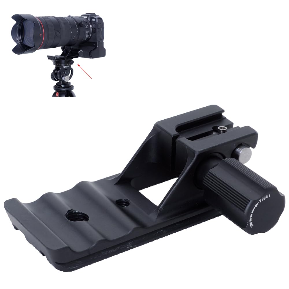 iShoot Lens Collar Stand Replacement Foot Tripod Mount Ring Base Compatible with Canon RF 24-105mm F2.8 L IS USM Z, Support Bracket Holder Arca-Swiss Fit Quick Release Plate for Arca Clamp Stabilizer