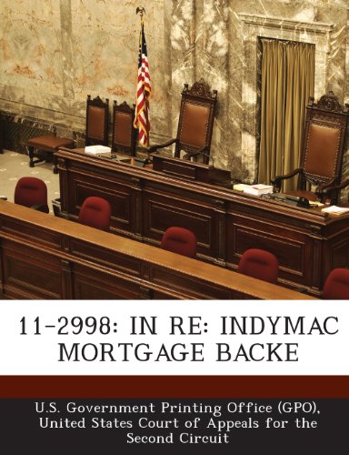 11-2998: In RE: Indymac Mortgage Backe
