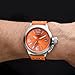 TW Steel Unisex Canteen Orange Silicone Strap Watch 45mm TW530