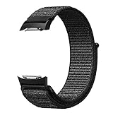 Fintie for Gear S2 Band, Nylon Sport Loop Replacement Strap Bands with Adjustable Closure for Samsung Gear S2 SM-R720 / SM-R730 Smart Watch - Black