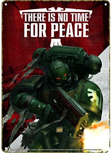 Warhammer Tin Sign Propaganda 21 x 15 cm Half Moon Targhe Metallo: Amazon.es: Hogar