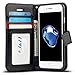 J&D Case Compatible for iPhone SE 2020/8 / 7 Case, Wallet Stand Slim Fit Heavy Duty Protective Shock Resistant Flip Cover Wallet Case Compatible for iPhone SE 2020 Wallet Case Black