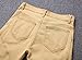 Aiyino Mens Skinny Runway Distressed Slim Denim Biker Jeans Hiphop Pants (US 33(Tag Size 34), Khaki)
