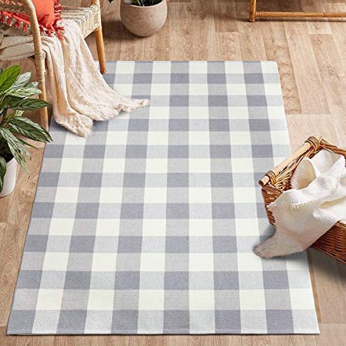 Ailsan Buffalo Plaid Checkered Rug Outdoor Layered Doormat 3' x 5