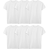 Fruit of The Loom Men's Crew Tee Undershirts, Moisture Wicking & Tag Free, Also Available in Big & Tall