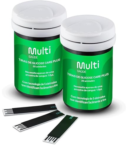 Kit Medidor de Glicose GlicoCheck CarePlus - 60 Tiras + 110