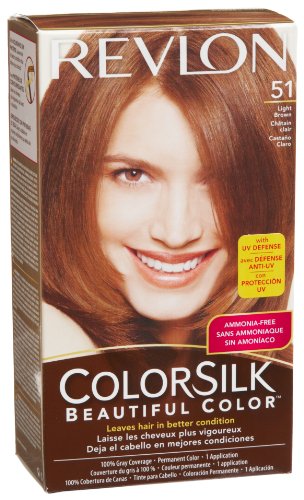 Revlon Colorsilk Haircolor, Light Brown, 1-Count (Pack of 3)