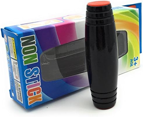 Need Some Fun in Class or Office? Best Rollver Desktop Flip Toy When Bored At Desk! Fidget Stick is a perfect Stressbuster for Kids , Teens and Adults! Make your play funful (Black)