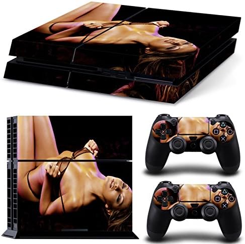 GameCheers PS4 Console and DualShock 4 Controller Skin Set - Sexy Girl Brunette - PlayStation 4 Vinyl