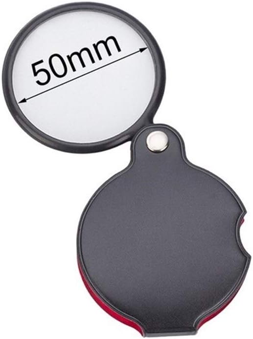 Magnifying Glass, Mini Portable Folding Key Ring Magnifying