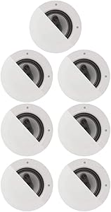 Acoustic Audio CSic64 Frameless 6.5" in Ceiling 7 Speaker Set 3 Way Home Theater Speakers