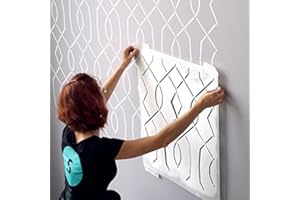 STENCILIT® Moorish Trellis Large Wall Stencil - XL Stencil 24 x 34.5 In, Modern Wall Stencils for Painting Large Pattern, Geometric Paint Stencil for Walls