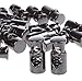 Usew Pack of 10 Metal Toggle Spring Stop Single Hole String Cord Locks [5mm Cord]