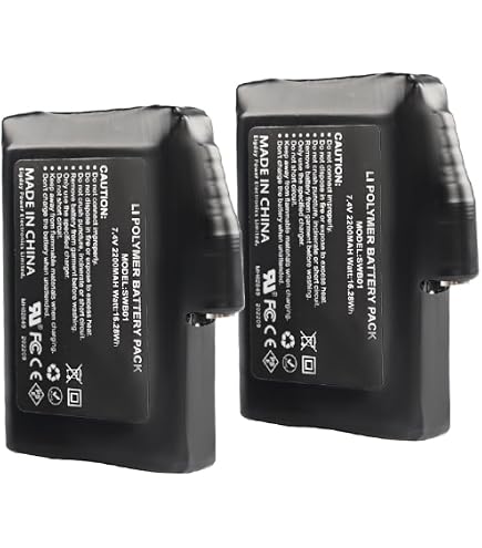 Rechargeable 7.4V 3000mAh Li-Polymer Batteries (2-Pack) For Heated Clothing