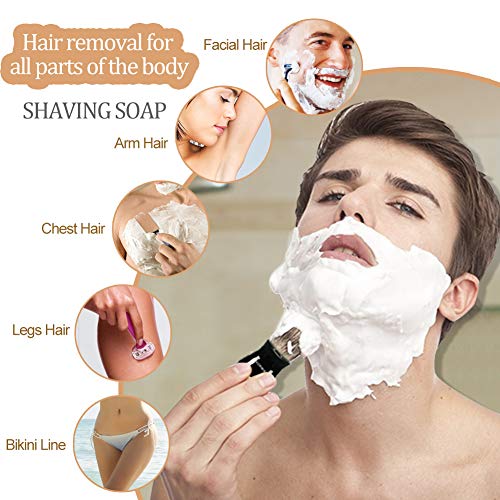 ACRIMAX Shaving Kit for Gentleman Wet Shave, Durable Stainless Steel Stand, Shaving Soap Cream, Black 100% Pure Badger Shaving Brush Best Gift Set for Man