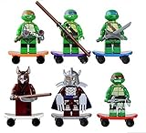 TMNT 6 Pcs Set Teenage Mutant Ninja Turtles Action Mini Figures Building Toy Compatible With Lego
