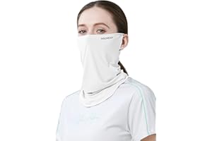 Summer Ice Silk UPF 50+ Face Mask & Neck Gaiter - Breathable Cooling Balaclava for Outdoor Sports，Cycling, Hiking, Fishing