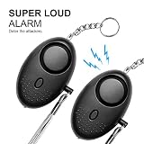 Safesound Personal Alarm Emergency Alarm Devices 2 Pack Personal Alarm for Kids, Women, Elderly, with Led Light, Keychain, Personal Safety and Self-defense Alarms with Clip