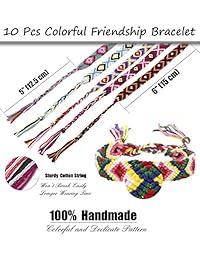 FIBO STEEL Pulseras de amistad para hombres y mujeres hechas a mano Boho trenzado hilo para pelo cola de caballo