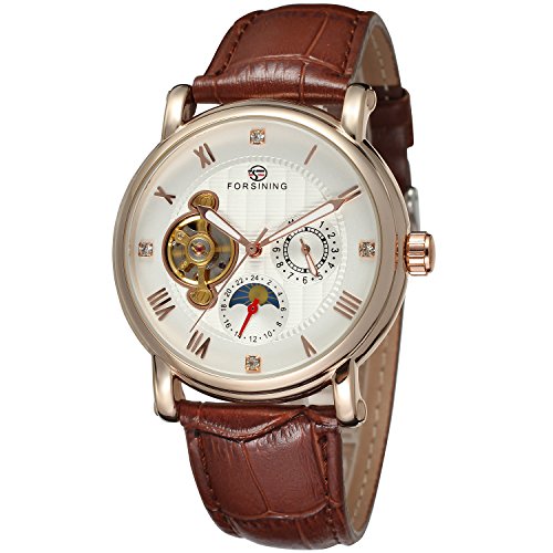Forsining men s automatic self-winding real leather strap stylish…