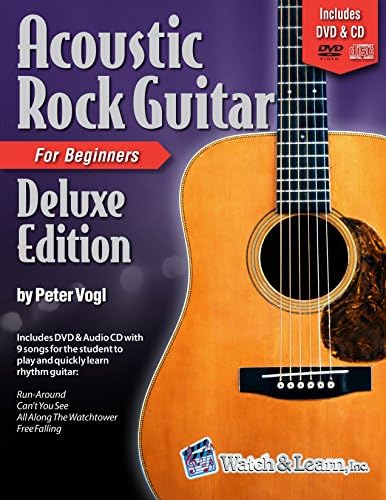 Acoustic Rock Guitar Book For Beginners Deluxe Edition with DVD & Audio CD Paperback – 1 May 2012