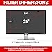 SightPro 24 inch Computer Privacy Screen Filter (Black) – Privacy Protector for 24″ 16:9 Widescreen Monitorthumb 1