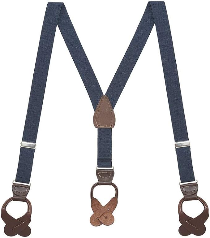 Suspender Store Suspenders de botón en Y para hombre 2,54 cm de