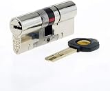 Yale Anti-Snap 3 Star Euro Cylinder 80mm Nickel High Security TS007