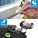 Anycolor 6 Pack Compatible with Brother P Touch 12mm 0.47 Inch Laminated TZ Label Maker Tape TZe TZ Label Tape for Brother Ptouch PT-D220 PT-D210 PT-H110 D410 D600, White/Silver/Red/Blue/Yellow/Green
